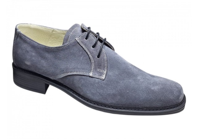 Pantofi barbati eleganti din piele naturala intoarsa bleumarin P34BLMVEL